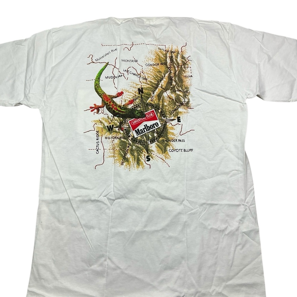 Vintage 90s Marlboro adventure team graphic lizard rock single stitch Tshirt NOS
